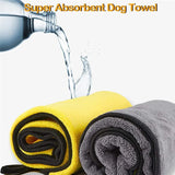 Pet Bath Towel Soft Microfiber Absorbent Dog Towel Puppy Cat Wash Cleaning Cloth Miniature Puppy Pet Products