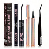 Lash Bond and Seal 10ml Individual Lashes Glue and Seal Super Strong Hold Lash Extension and Lash Glue Remover 5ml Tweezers Kit