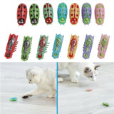 Electric Bug Cat Toy Automatic Flip Battery Operated Pet Dog Beetle Playing Interactive Toy Interactive Cat Toy Pet Supplies