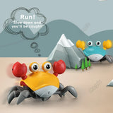 Kids Induction Escape Crab Octopus Crawling Toy Baby Electronic Pets Musical Toys Toddler Moving Avoid Obstacles Toy Party Gifts